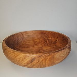 SU CUENCO-FRUTERO TALLADO DE MADERA REAL NATURAL, Cuenco de madera decorativo para mesa, oficina, decoración del hogar, utensilios de cocina - Product Image 5