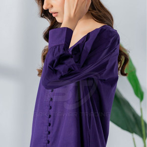 ชุดชาลวาร์ คามีซ ผ้าเนื้อนุ่ม สไตล์ปากีสถาน สำหรับผู้หญิง สวมใส่สบาย มีจำหน่าย - Product Image 5