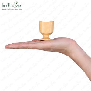 HealthAndYoga ChillEyes Neem Wood Eye Wash Cup 10ml Outil de rinçage des yeux en bois naturel pour la fatigue oculaire Fournisseur indien à bas prix - Product Image 4