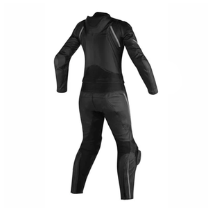 Course sur piste pour femmes 1 pièce en cuir de vachette véritable combinaison de moto CE Armours Protection noir combinaison de moto - Product Image 6
