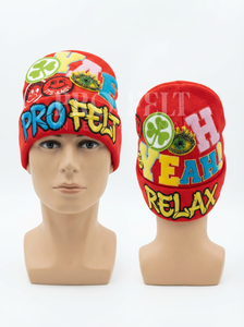 Gorro de Invierno con Bordado de Chenilla, Gorro de Jacquard con Adornos, Gorro de Moda Urbana de Alta Calidad Personalizado para Unisex - Product Image 3