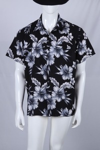 เสื้อเชิ้ตฮาวายทรงหลวมลำลองสำหรับผู้ชายเสื้อชายหาดพิมพ์ลายโพลีเอสเตอร์ตามสั่งโพลีเอสเตอร์ขนาดใหญ่พิเศษ - Product Image 4