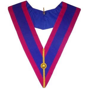 Collier d'officier maçonnique personnalisé OEM, design sur mesure, haute qualité, très tendance, fortement recommandé, couleur personnalisée, métal gravé et plaqué. - Product Image 2