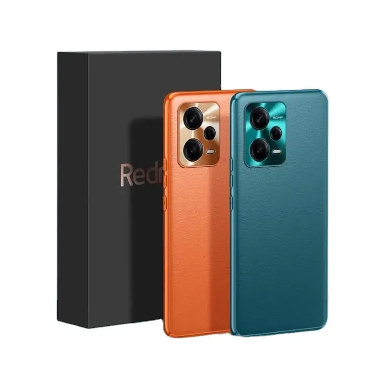 Redmi Note 12用プレミアムレザーケース耐衝撃モバイルカバー、カメラレンズ保護付きRedmi Note 12 Pro Pro用