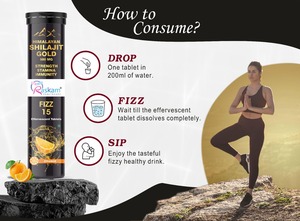 Offre Spéciale du fournisseur direct de l'usine Raskam Shilajit Gold Effervescent Enhamina Vitality Enhancer Adultes Himalayan Shilajit - Product Image 5