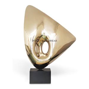 Tamaño y diseño personalizados disponibles, posavasos llamativos, esculturas decorativas de mesa de diseñador con base chapada en oro - Product Image 3