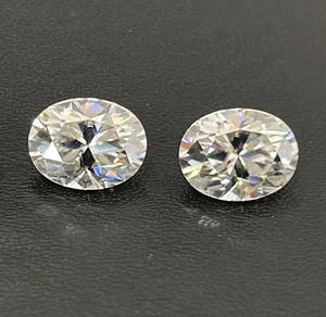 E-f Couleur Blanche 6x8mm Moissanite Ovale Vs Pureté-Lâche E-f Couleur Blanche Moissanite - Product Image 1