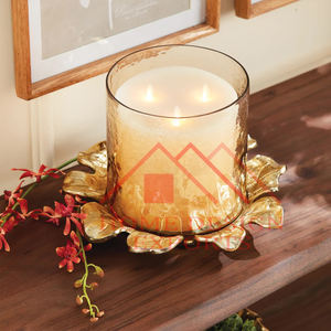 Velas de vidrio y metal-Hurricane Último diseño Venta caliente Portavelas y votivo - Product Image 4