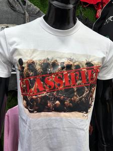 Camiseta de algodón El logotipo frontal es impresión DTF y la palabra posterior es bordado hecho por Tansy Industry Precios bajos - Product Image 2