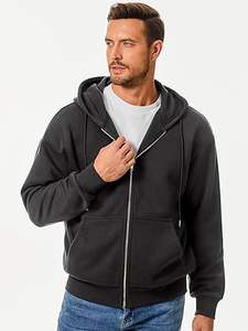 Sudaderas Casuales de Invierno para Hombre, Color Sólido, Corte Regular, 100% Algodón, Felpa, Transpirable, Secado Rápido, Ecológico - Product Image 6
