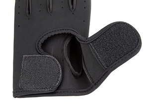 Guantes de entrenamiento de neopreno de medio dedo con logotipo personalizado, guantes de cuero ajustables para hombre y mujer, guantes de gimnasio para levantamiento de pesas - Product Image 5