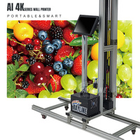 AI 4K mesin cetak dinding layar sentuh portabel harga langsung dari pabrik Printer Inkjet dinding kecepatan tinggi langsung ke dinding Printer