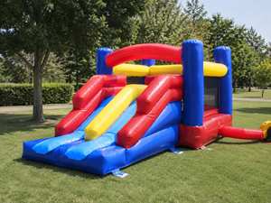 Aire de jeux gonflable professionnelle 5,3 x 2,5 x 2,15h m – Château gonflable en PVC – Utilisation professionnelle en extérieur/intérieur – Conforme aux normes européennes - Product Image 3