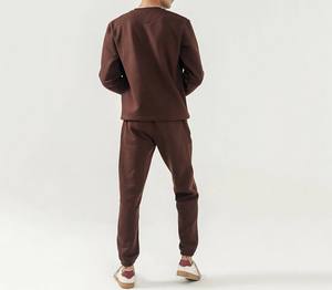 2024 nuevo diseño hecho a medida para hombre, chándal de manga larga para Fitness, ropa de invierno, estilo deportivo, Color sólido, temporada de otoño, OEM ODM - Product Image 5