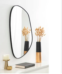 Espejos metálicos de pared modernos de diseño orgánico, espejos metálicos de pared modernos hechos a mano, catálogo al por mayor - Product Image 2