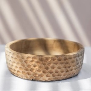 Bol à fruits en bois de mangue naturelle de haute qualité pour la décoration intérieure avec poignées, Offre Spéciale direct de l'usine - Product Image 3