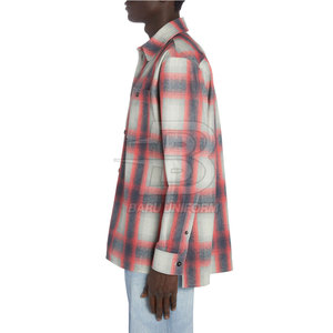 Vêtements pour hommes avec logo personnalisé OEM Chemises en flanelle à manches longues Chemises en flanelle à séchage rapide Taux de vente global 2025 - Product Image 5