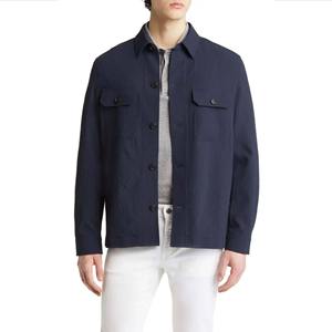 Vêtements de travail et de week-end chemises pour hommes chemise à manches longues en flanelle de coton avec poche plaquée logo personnalisé OEM - Product Image 1