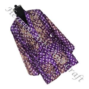 KS014 Bohemian Silk Vintage Sari Kimono Short Boho Gypsy Recycled Sari Silk Vintage Sari Kimono Short Robes Gown <b>Women</b> Sleepwear - Product Image 6