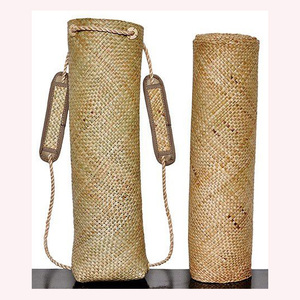 Étui porte-parapluie Boho Luxe 2025 | Tissage en rotin d'herbe de mer avec un imprimé animal adorable | Pièce de déclaration à la maison - Product Image 4