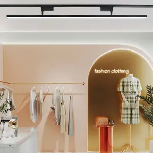 Lámpara de Riel Lineal de Diseño Moderno Fluxis, 220V/48V, Cuerpo de Aluminio, LED COB, para Exteriores, Oficinas, Supermercados, Tiendas de Ropa, Magnética - Product Image 6