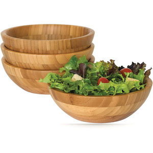 ชามไม้ธรรมชาติพร้อมเปลือกไม้ ชามไม้มะม่วงแท้สำหรับสลัด ผัก และผลไม้ ขอบเปลือกไม้ ชามไม้ยาว โดย FWE - Product Image 1