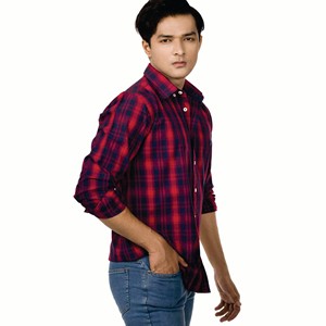 OEM personalizado al por mayor de alta calidad de los hombres de manga larga de franela camisa informal de tela transpirable - Product Image 3