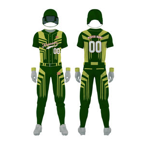 Jersey y pantalones de béisbol para hombre, diseño personalizado, ropa de equipo con cuello en V, conjunto de uniforme, nuevo estilo, uniforme de béisbol cómodo - Product Image 4