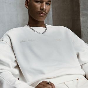 Unisexe dernière mode 100% o-cou décontracté couleur unie en gros orienté logo personnalisé - Product Image 2