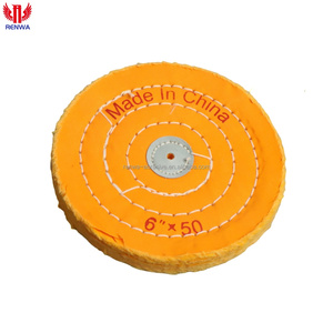 Roue en coton pour laboratoire dentaire 6 pouces x 50, roue de polissage jaune en tissu - Product Image 4