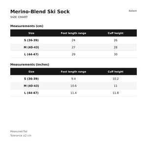 Maßgefertigte Merino-Mischgewebe Over-the-Calf Skisocken (Paar) 320GSM OEM Großhandel - Product Image 6