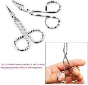 Pince à épiler à sourcils professionnelle de haute qualité avec pointe pointue à angle oblique de toilettage expert - Product Image 4