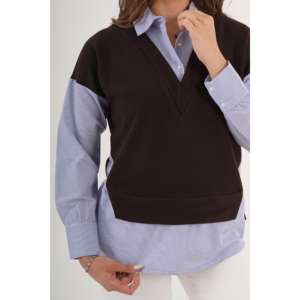 เสื้อเชิ้ตผ้าป๊อปลินสไตล์ลำลองทันสมัย แต่งขอบอย่างมีสไตล์ ขายส่ง - Product Image 2