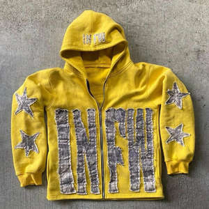 Distressed Hoodies Men Fashion Streetwear <b>Hoodie</b> With Premium Cotton Feel Strong <b>Stitching</b> And Warm Inner Layer - Product Image 5