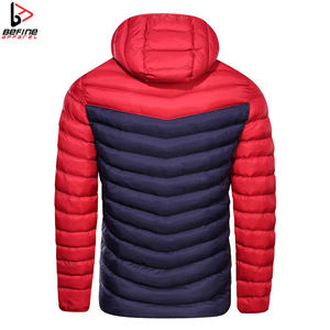 Manteau chaud d'hiver léger personnalisable pour hommes Veste bouffante fine col montant High Street Fabricant d'équipement de plein air OEM - Product Image 3