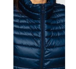 Gilet matelassé bleu marine pour femmes, veste pour équitation avec col haut et manches longues, conçu pour l'hiver - Product Image 2
