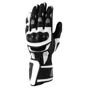 Derniers gants de moto fabriqués en usine Style long Gants de course en cuir de vachette de haute qualité - Product Image 4