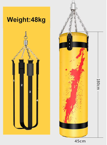 Support de sac de boxe professionnel sur pied pour cible de boxe et entraînement rempli d'eau et de sable en PVC PU pour une utilisation en salle de sport - Product Image 3
