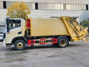Camion de nettoyage de poubelles de 7 m³ avec compacteur de déchets pour l'élimination des déchets communautaires, compacteur de déchets hydraulique avec élévateur de bacs - Product Image 5