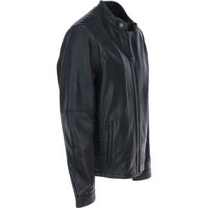 Chaqueta de Invierno de Cuero Genuino para Hombre, Diseño Superior, 100% Alta Calidad, Impermeable, Cortavientos, Cuello Alto, Manga Larga, Logotipo Personalizado - Product Image 2