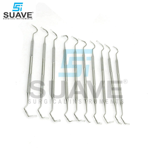 Herramienta Dental de acero inoxidable de 10 piezas, juego de sonda exploradora de higiene para limpieza de dientes de dentista por INSTRUMENTOS SUAVE - Product Image 3