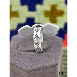 Bague ajustable artisanale du Sud-Ouest avec pavillon de paon et sertissage en argent sterling et turquoise, style tendance, idéale pour un cadeau - Product Image 3