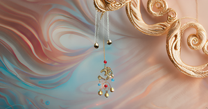 Campanas colgantes de pared de estilo indio Vintage, cuerda decorativa de latón de Metal y cuentas, producto artesanal de Metal - Product Image 6