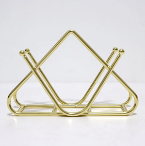 Best Seller Gold Plated Metal Napkin Holder At Reasonable Price Restaurant <b>Wedding</b> Table Decor Dinnerware <b>Tissue</b> Holder - Product Image 4
