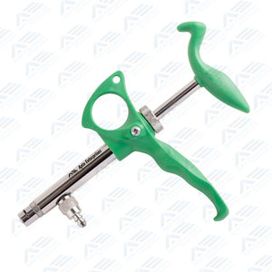 Jeringa de Inyección Veterinaria Manual Ajustable de Acero Inoxidable para Diagnóstico de Conejos, Reutilizable, Apta para Exámenes Médicos - Product Image 2