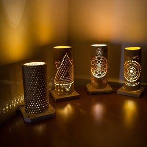 Excepcional lámpara de bambú ecológico estilo colgante iluminación artística para hogares restaurantes resorts y cómodo interior moderno - Product Image 5