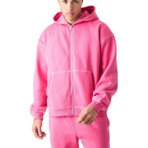 2024 Premium personnalisé hommes Jogging porter fermeture éclair complète à capuche polaire Gym survêtement survêtements XXL grande taille imprimé Logo Technics - Product Image 1
