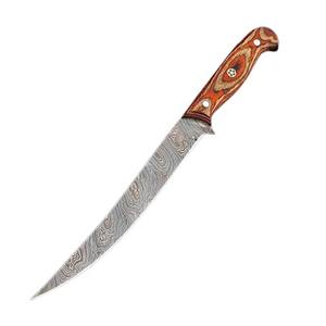 Ensemble de couteaux de chef de cuisine personnalisés en acier damas faits à la main Couteau à filet de haute qualité avec gaine en cuir de qualité Ensemble personnalisable - Product Image 3