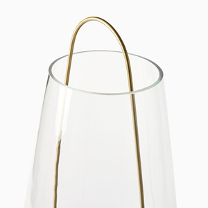 Antique <b>Brass</b> Candle Holders Contemporary & Modern Home & Christmas Decor Wood <b>Lanterns</b> & Candle Jars - Product Image 2