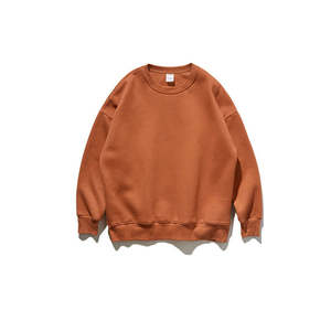 Venta al por mayor 2025 sudaderas con logotipo personalizado mujeres de manga larga de algodón orgánico de gran tamaño liso sudadera de las señoras - Product Image 1